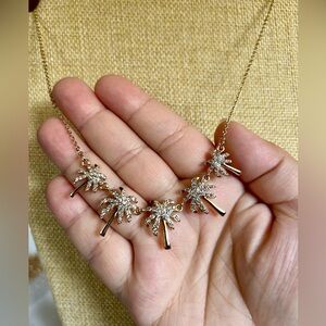 Lilly Pulitzer Gold Palm Tree Necklace